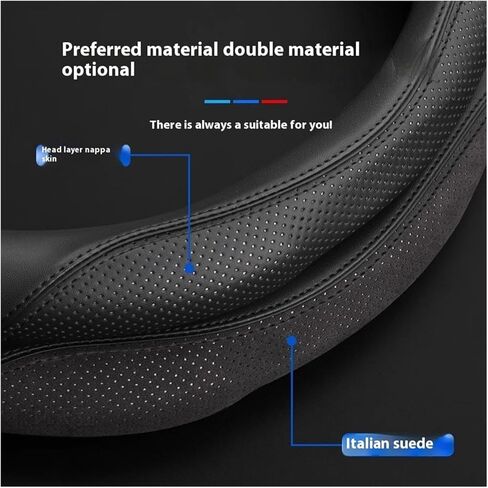 Car Steering Wheel Cover Fit for Benz A B C E S V Class GLB GLC GLE Sprinter Fit for Pilot SLK SLC W203 W204 ML Vito W176 W205 AMG(Style7) in Saudi Arabia