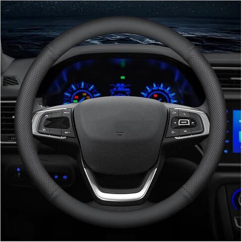 Car Steering Wheel Covers Ultra-Thin Steering Wheel Cover Wrap Universal 37-38cm Breathable Steering Covers Car Accessories(D Shape - No Hole) in Saudi Arabia