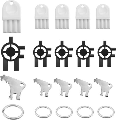 مجموعة استبدال مفتاح موزع المناشف الورقية 15 قطعة متوافقة مع وافل سان جامار التجاري العالمي بجورجيا والمحيط الهادئ، مفتاح موزع للمناشف الورقية سينتاس وسانيس، وموزع الصابون، مع 5 حلقات مفاتيح in Kuwait