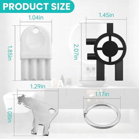 مجموعة استبدال مفتاح موزع المناشف الورقية 15 قطعة متوافقة مع وافل سان جامار التجاري العالمي بجورجيا والمحيط الهادئ، مفتاح موزع للمناشف الورقية سينتاس وسانيس، وموزع الصابون، مع 5 حلقات مفاتيح in Kuwait
