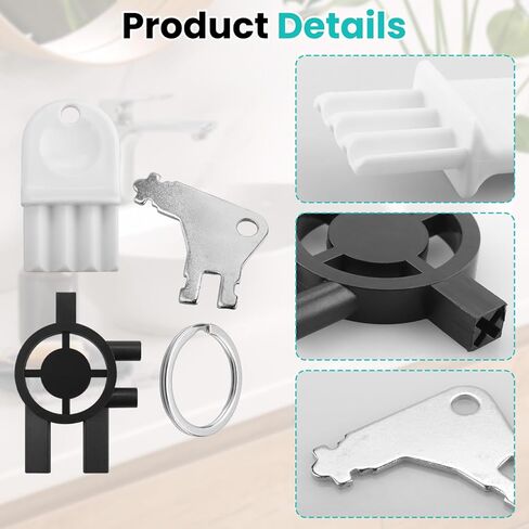 مجموعة استبدال مفتاح موزع المناشف الورقية 15 قطعة متوافقة مع وافل سان جامار التجاري العالمي بجورجيا والمحيط الهادئ، مفتاح موزع للمناشف الورقية سينتاس وسانيس، وموزع الصابون، مع 5 حلقات مفاتيح in Kuwait