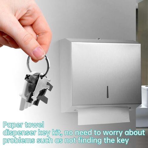 مجموعة استبدال مفتاح موزع المناشف الورقية 15 قطعة متوافقة مع وافل سان جامار التجاري العالمي بجورجيا والمحيط الهادئ، مفتاح موزع للمناشف الورقية سينتاس وسانيس، وموزع الصابون، مع 5 حلقات مفاتيح in Kuwait