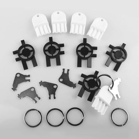 مجموعة استبدال مفتاح موزع المناشف الورقية 15 قطعة متوافقة مع وافل سان جامار التجاري العالمي بجورجيا والمحيط الهادئ، مفتاح موزع للمناشف الورقية سينتاس وسانيس، وموزع الصابون، مع 5 حلقات مفاتيح in Kuwait