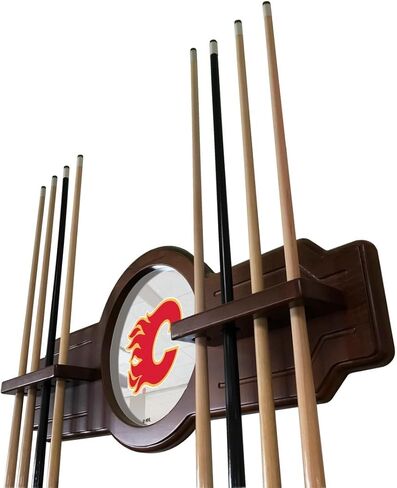 رف Calgary Flames Cue بلمسة نهائية من Tudor الإنجليزية بواسطة Holland Bar Stool in Kuwait