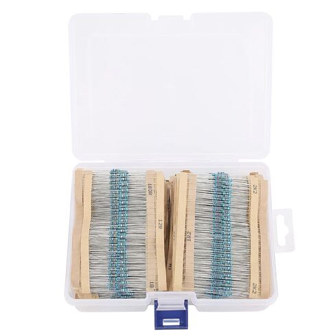 3120Pcs 1/4W Metal Film Resistor Kit 156 Values Assorted Set Accurate Electronic Components for Radio Equipment Home Appliances in Kuwait
