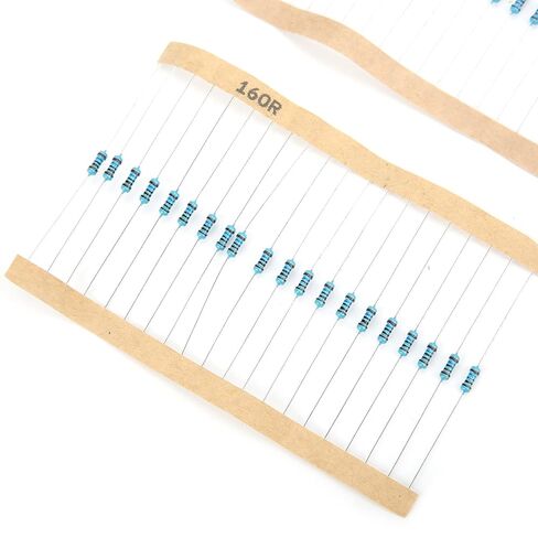 3120Pcs 1/4W Metal Film Resistor Kit 156 Values Assorted Set Accurate Electronic Components for Radio Equipment Home Appliances in Kuwait