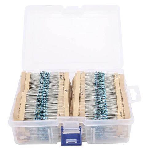 3120Pcs 1/4W Metal Film Resistor Kit 156 Values Assorted Set Accurate Electronic Components for Radio Equipment Home Appliances in Kuwait