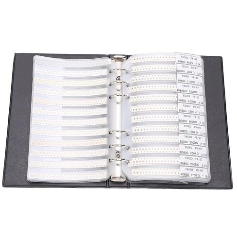 SMD Resistor Sample Book 4250Pcs 170 Value 0805 Series Kit, Electronic Components for DIY Enthusiasts, Engineers, Students, with, Durability, Wide Application in Kuwait