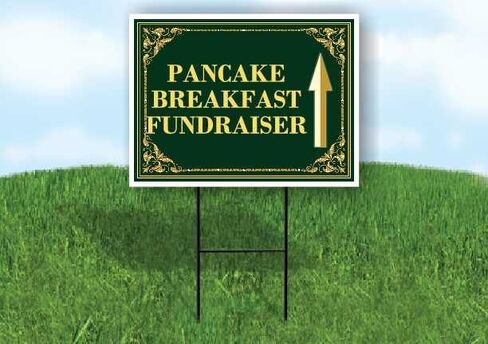 فطيرة الإفطار لجمع التبرعات لعيد القديس باتريك البرسيم الأيرلندي سهام اتجاهية ذهبية فاخرة على شكل حرف A بإطار مزدوج الجوانب مقاس 23 × 23 بوصة. in Kuwait