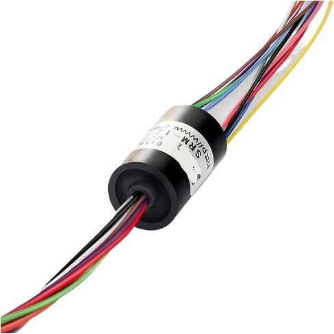 SRM-12-12U حلقة منزلقة 12 حلقة 2A حلقة موصلة، موصل دوار للفرشاة، حلقة جامع، فرشاة كربون 48 فولت in Kuwait