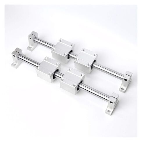 Professional 10pcs Optical Axis Linear Rail Shaft OD8/10/12mm 200-600mm+SCS8/10/12UU Linear Bearing Blocks+SK8/10/12 Bearing Support(200mm,16mm) in Saudi Arabia