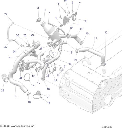 Polaris Snowmobile Coolant Bottle Bracket, Genuine OEM Part 5264108, Qty 1 in Saudi Arabia