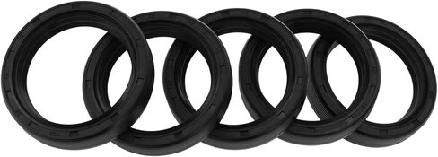 Universal Oil Seal TG4 Lip Seal Ring Rotary Shaft Seal 38x50x10mm High Pressure NBR Rubber Black 5 Pcs in Saudi Arabia