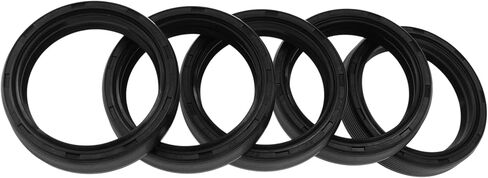 Universal Oil Seal TG4 Lip Seal Ring Rotary Shaft Seal 38x50x10mm High Pressure NBR Rubber Black 5 Pcs in Saudi Arabia