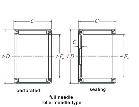 2PCS 943/60 Bearing 60x68x40mm Full Complement Drawn Cup Needle Roller Bearings with Open Ends FY606840 in Saudi Arabia