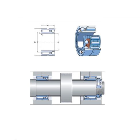 1 قطعة NKIA5910 NKIA5910-XL مجتمعة محمل ذو بكرات إبرية محامل 50x72x30 مللي متر الزاوي الاتصال الكرة تحمل in Saudi Arabia