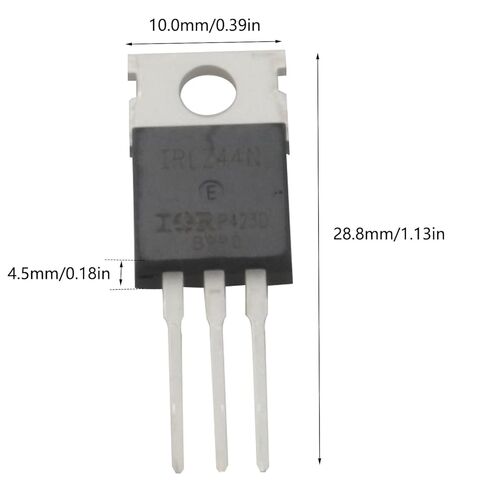 5PCS IRLZ44N Field Effect Transistor N Channel Logic Level MOS Tube 55V 47A TO-220 Through Hole for Power Conversion and Motor Drive in Saudi Arabia