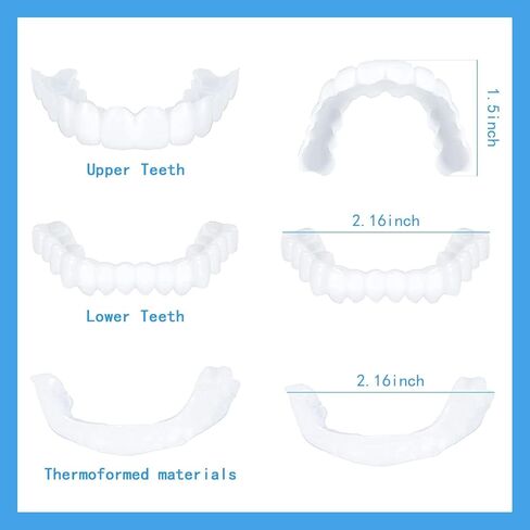 2 Pairs, Upper & Lower Included, Temporary & Comfortable (1.0) in Saudi Arabia