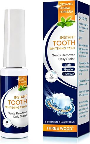 طلاء تبييض الأسنان بالفرشاة - أسنان بيضاء فورية، تبييض آمن ولطيف لابتسامة مشرقة تدوم طويلاً in Kuwait