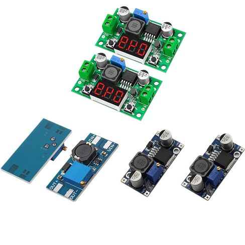 DC-DC Converter 22-Pack: 10 LM2596 Buck + 10 Boost + 2 LED-Display Buck Modules (3.2-40V Input / 1.25-37V Output) in Saudi Arabia