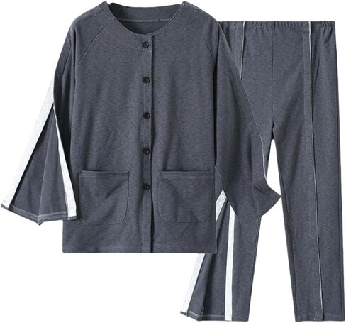 ملابس للجنسين بعد العملية الجراحية للمعاقين، فساتين مرضى المستشفى، ملابس المرضى طريح الفراش، الدفء، الرعاية المنزلية in Kuwait