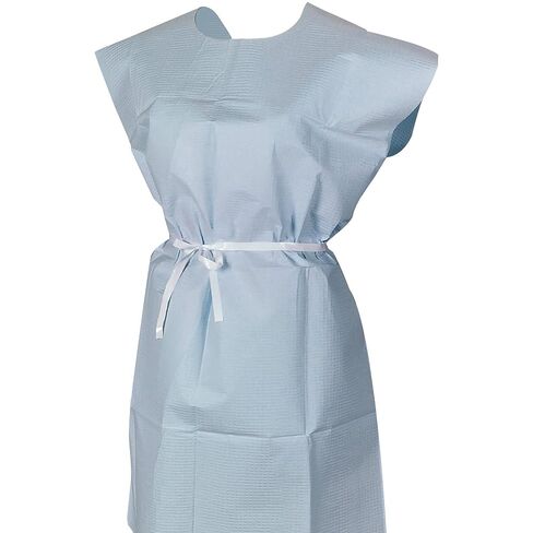 McKesson Disposable Patient Exam Gown [Pack of 50] Latex-Free, Medical, Hospital, Tissue/Polybacked, Blue, One Size Fits Most in Saudi Arabia