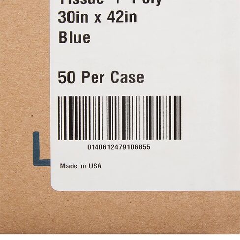 McKesson Disposable Patient Exam Gown [Pack of 50] Latex-Free, Medical, Hospital, Tissue/Polybacked, Blue, One Size Fits Most in Saudi Arabia