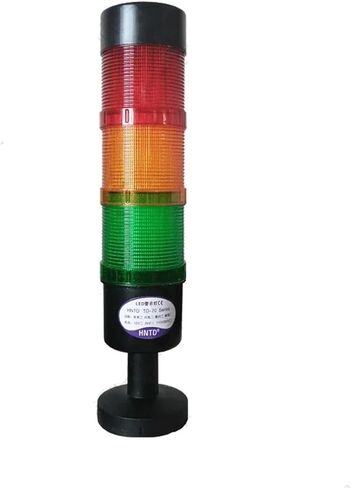 Black Shell Led Multi-Layers Stack Warning Light Dia70mm 12V/24V/110V/220V Safety Warning Buzzer Light for Industrial Machines(4 Stack No Buzzer,24V) in Saudi Arabia