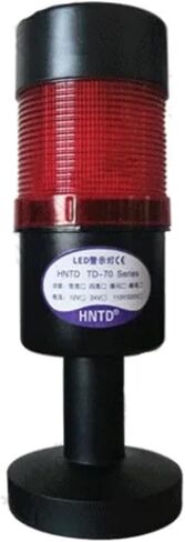 Black Shell Led Multi-Layers Stack Warning Light Dia70mm 12V/24V/110V/220V Safety Warning Buzzer Light for Industrial Machines(4 Stack No Buzzer,24V) in Saudi Arabia