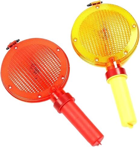Portable Handheld LED Barricade Light Signal Traffic Safety Warning Light Emergency Flashing Strobe Light with Ring for Hanging(Red) in Kuwait