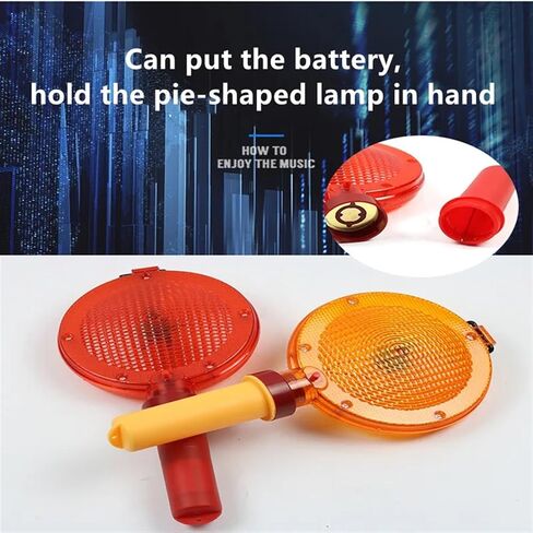 Portable Handheld LED Barricade Light Signal Traffic Safety Warning Light Emergency Flashing Strobe Light with Ring for Hanging(Red) in Kuwait