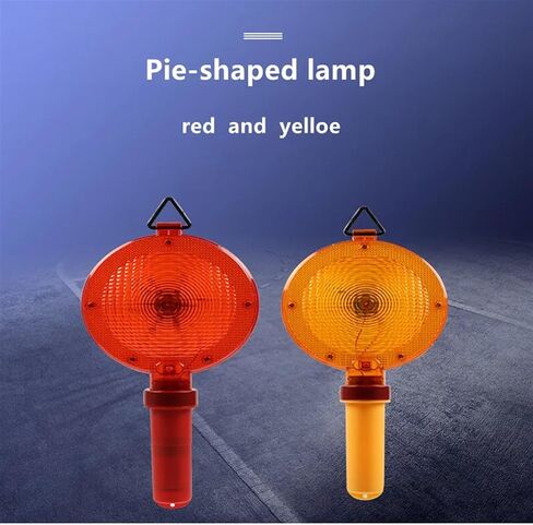Portable Handheld LED Barricade Light Signal Traffic Safety Warning Light Emergency Flashing Strobe Light with Ring for Hanging(Red) in Kuwait