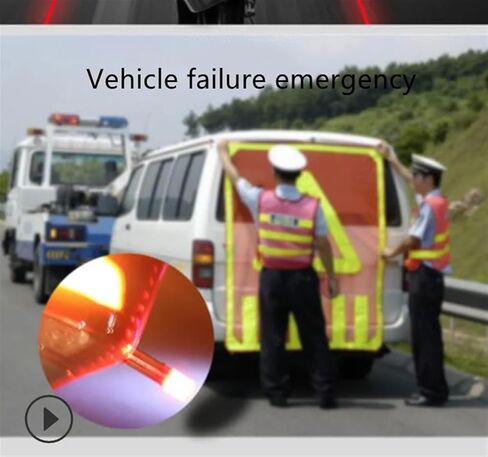 سيارة محمولة LED تحذير ضوء السلامة المضادة للتصادم الخلفي مصباح تحذير ترايبود قاعدة مغناطيسية مصباح يدوي ضوء الطوارئ in Kuwait