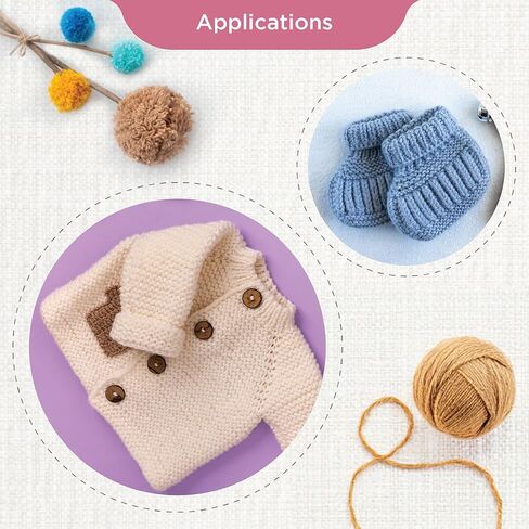 KnitPro Indigo Wood Mini Interchangeable Needle Set | 7 US Sizes (2.5 to 10) in Saudi Arabia