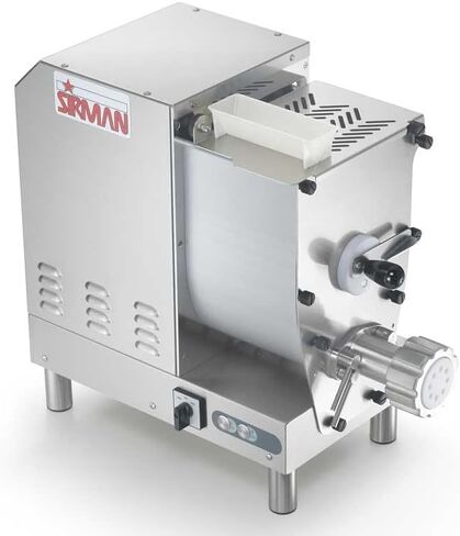 ماكينة بثق المعكرونة SIRMAN CONCERTO 5 - ماكينة معكرونة متوسطة التحمل، محرك 370 وات، هيكل من الفولاذ المقاوم للصدأ، غطاء متشابك، مجداف عجن قابل للإزالة in Kuwait