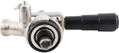 YUYTE Keg Coupler، موزع بيرة من النوع S مع صمام تخفيف الضغط الآمن وتصميم مضاد للتدفق الخلفي بزاوية R، درجة الطعام 304 من الفولاذ المقاوم للصدأ، لنظام تخمير المنزل والفندق in Saudi Arabia