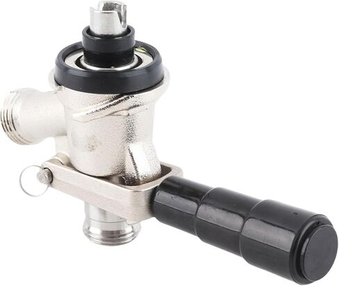 YUYTE Keg Coupler، موزع بيرة من النوع S مع صمام تخفيف الضغط الآمن وتصميم مضاد للتدفق الخلفي بزاوية R، درجة الطعام 304 من الفولاذ المقاوم للصدأ، لنظام تخمير المنزل والفندق in Saudi Arabia
