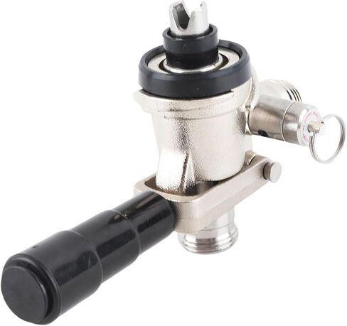 YUYTE Keg Coupler، موزع بيرة من النوع S مع صمام تخفيف الضغط الآمن وتصميم مضاد للتدفق الخلفي بزاوية R، درجة الطعام 304 من الفولاذ المقاوم للصدأ، لنظام تخمير المنزل والفندق in Saudi Arabia