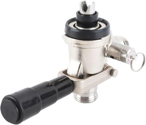 YUYTE Keg Coupler، موزع بيرة من النوع S مع صمام تخفيف الضغط الآمن وتصميم مضاد للتدفق الخلفي بزاوية R، درجة الطعام 304 من الفولاذ المقاوم للصدأ، لنظام تخمير المنزل والفندق in Saudi Arabia