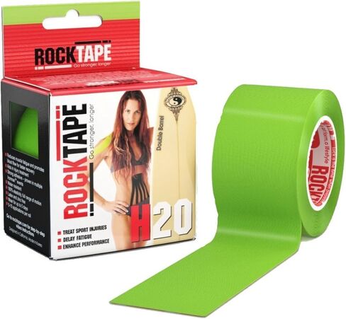 شريط علم الحركة اللاصق الإضافي من RockTape - شريط رياضي لتخفيف آلام العضلات والتعافي من الإصابات - رفع الجلد المجهري وتخفيف الضغط - مقاوم للعرق والماء in Kuwait