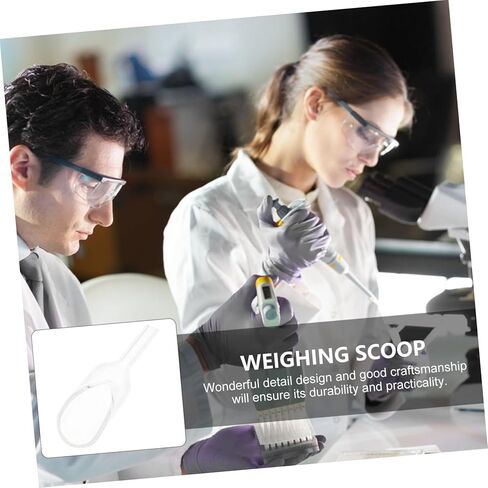 Ciieeo Laboratory Weighing Scoop Glass Weighing Funnel Easy Pour -Piece Set for Measuring Powders Liquids for Experimental Use in Saudi Arabia