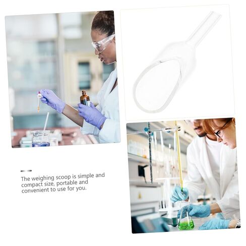 Ciieeo Laboratory Weighing Scoop Glass Weighing Funnel Easy Pour -Piece Set for Measuring Powders Liquids for Experimental Use in Saudi Arabia