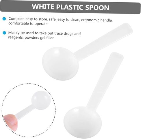 مجموعة مختبرات بلاستيكية مكونة من 100 قطعة من PartyKindom مغرفة صغيرة لقياس الملاعق Smidgen لقياس استخدام المطبخ in Saudi Arabia