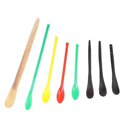 Ciieeo 8pcs Portable Laboratory Sampling Lightweight Spoons with Long Handle for Easy Sample Retrieval Practical Tools for and Experiment Use Random Color Random Color in Saudi Arabia