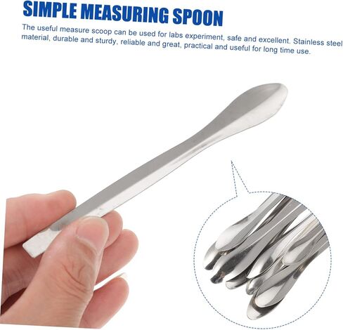 OUNONA 12Pcs Stainless Steel Measuring Spoon for Laboratory Experiments for Chemistry and Research Applications Multipurpose Lab Scoop Tool in Saudi Arabia