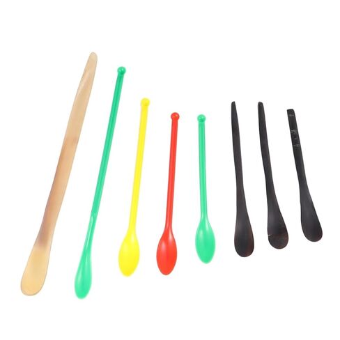 MAGICLULU 8pcs Portable Laboratory Sampling Spoons Medicine Scoops for Use Lightweight Experiment Tools with Long Handles for Deep Retrieval Random Color Random Color in Saudi Arabia
