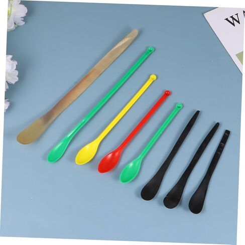MAGICLULU 8pcs Portable Laboratory Sampling Spoons Medicine Scoops for Use Lightweight Experiment Tools with Long Handles for Deep Retrieval Random Color Random Color in Saudi Arabia