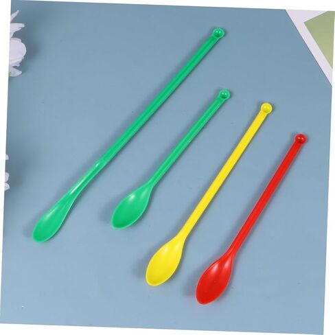 MAGICLULU 8pcs Portable Laboratory Sampling Spoons Medicine Scoops for Use Lightweight Experiment Tools with Long Handles for Deep Retrieval Random Color Random Color in Saudi Arabia