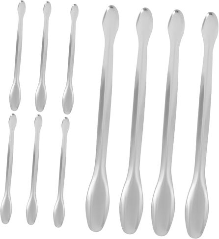 GARVALON 10pcs Measuring Spoons Double Laboratory Scoops for Accurate Sample Measurement and Chemical Transfer for Labs and Research Use in Kuwait