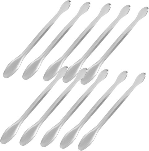 GARVALON 10pcs Measuring Spoons Double Laboratory Scoops for Accurate Sample Measurement and Chemical Transfer for Labs and Research Use in Kuwait